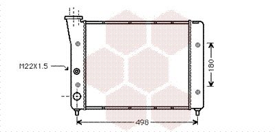 VAN WEZEL Radiators, Motora dzesēšanas sistēma 58002083